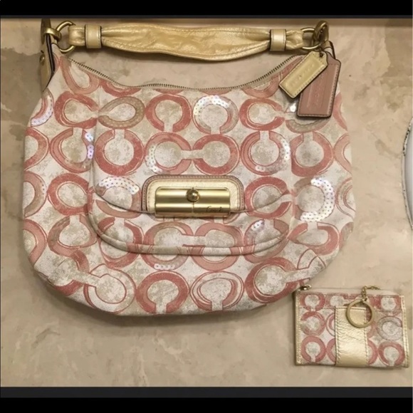 Coach bag with wallet